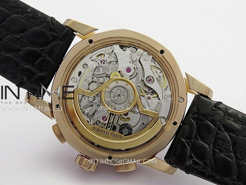 Code 11.59 Chrono 26393 RG APSF 1:1 Best Edition Black Dial On Black Leather Strap Super Clone SA4401